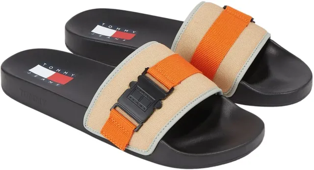 Tommy Jeans TJM Bucke Pool Slide Schlappen 46 EU