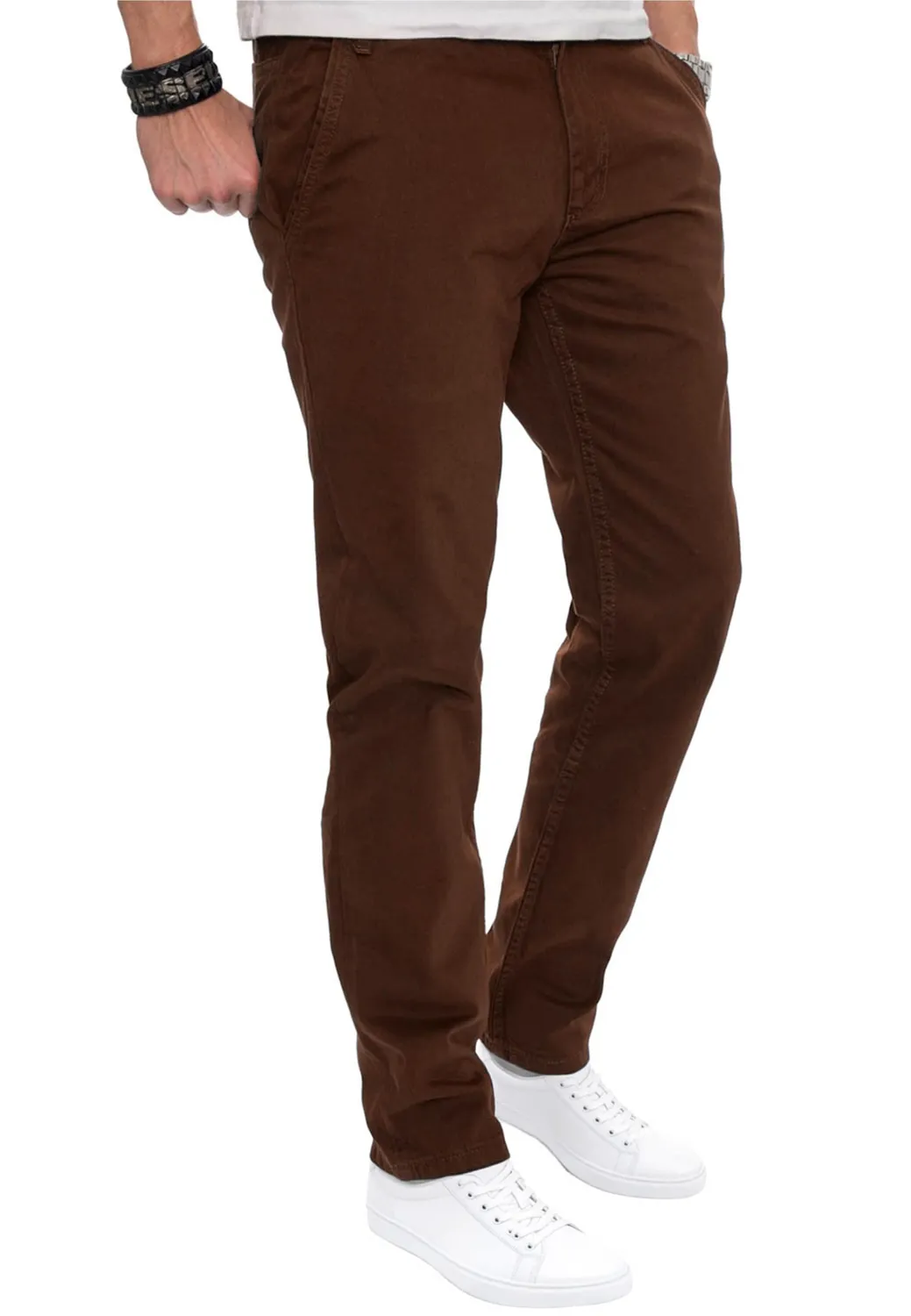 Alessandro Salvarini AS-016 Herren Chino Regular Fit Baumwolle