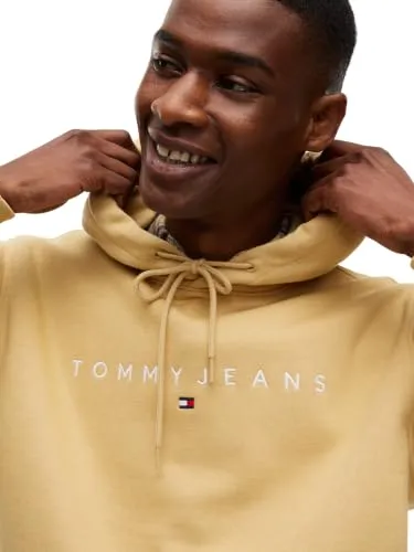 Tommy Jeans Linear Logo DM0DM20746 Hoodie S beige