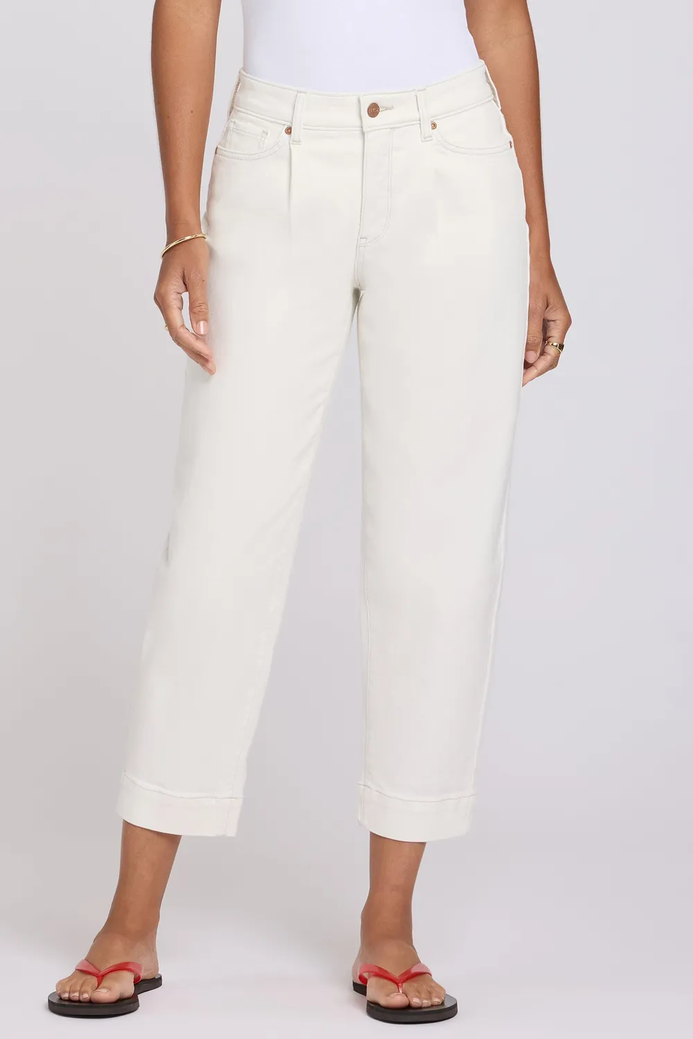 NYDJ Carrot Ankle Jeans Vintage White High Rise