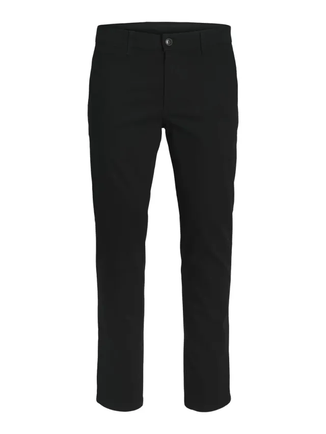 JJ Rebel Jrebmichael Slim Sharp Chino Schwarz 28/30