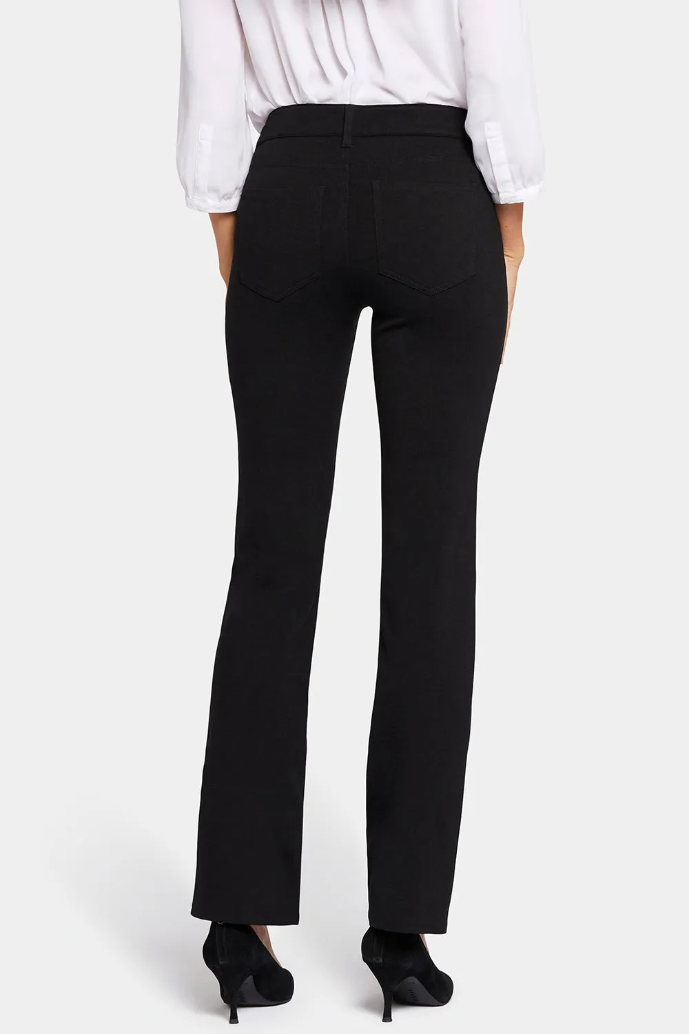 NYDJ Marilyn Straight Hose Schwarz Ponte