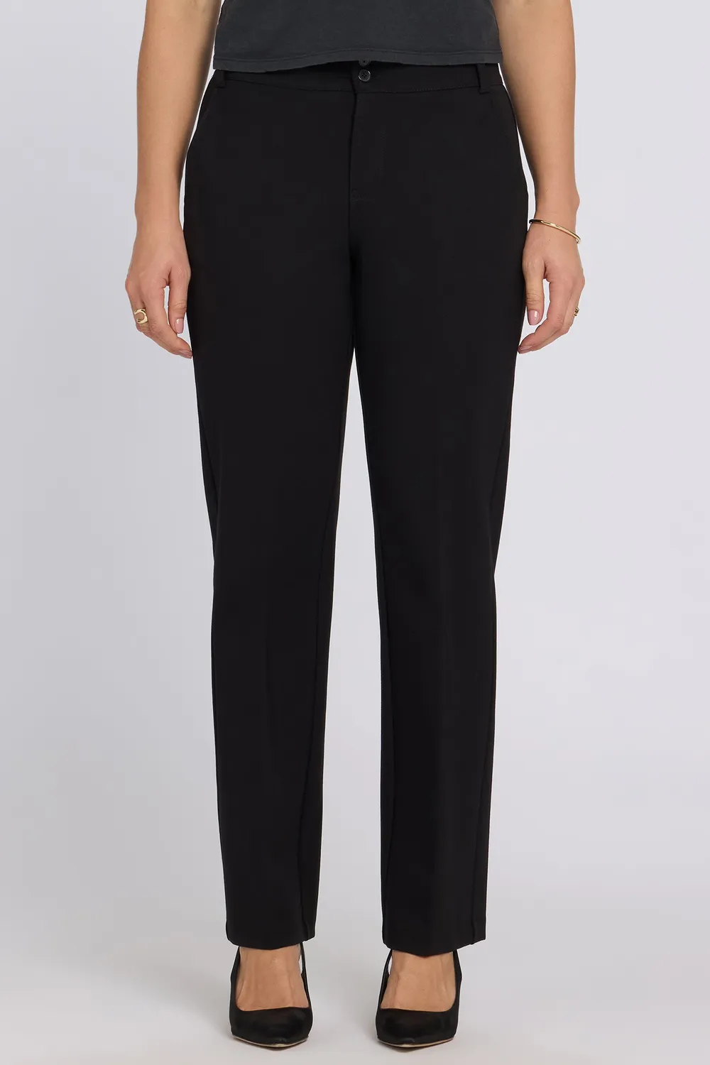 NYDJ Bella Trouser Hose Schwarz schmal