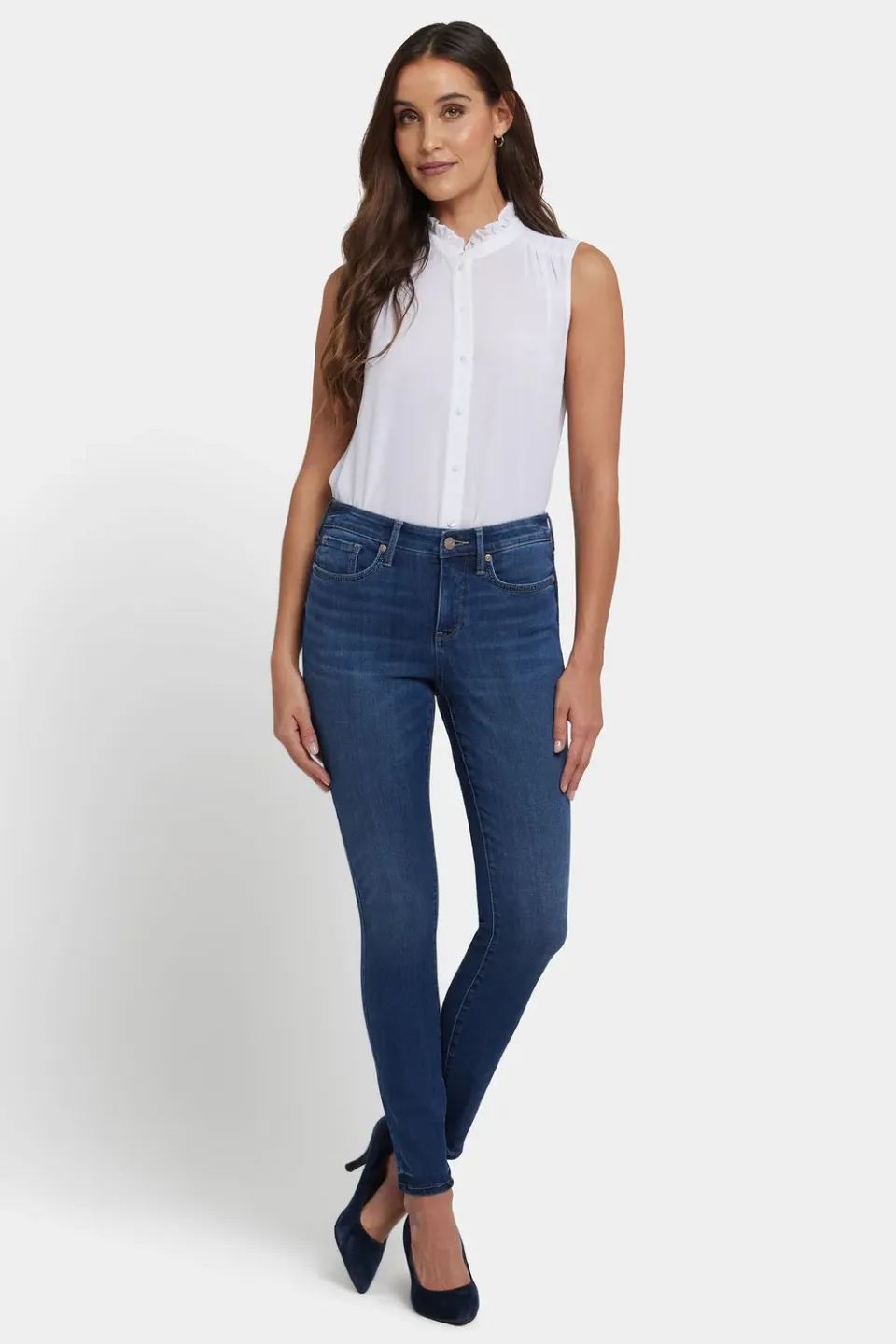 NYDJ Ami Skinny Petite Jeans Vintage Lapis stretch