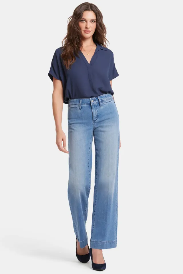 NYDJ Teresa Trouser Wide-Leg Jeans Everly hoher Bund
