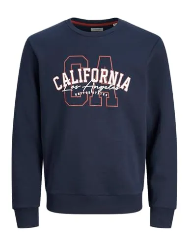 JJ Rebel Jrebnewyork Herren Sweatshirt Crew Neck Grün