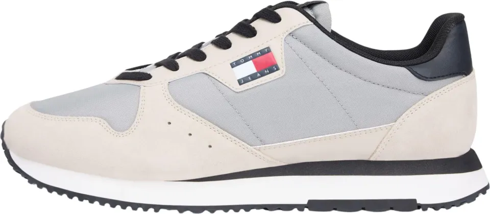 Tommy Jeans Eva Runner Leather Sneaker Herren 40 Beige