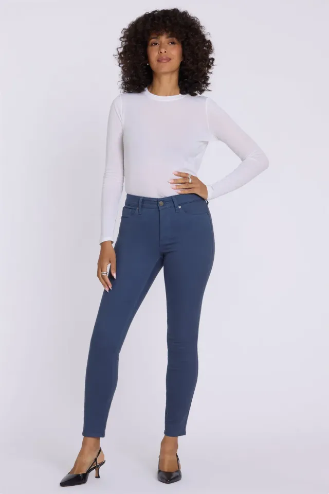 NYDJ Ami Skinny Jeans Petite Jade Blue dunkelblau