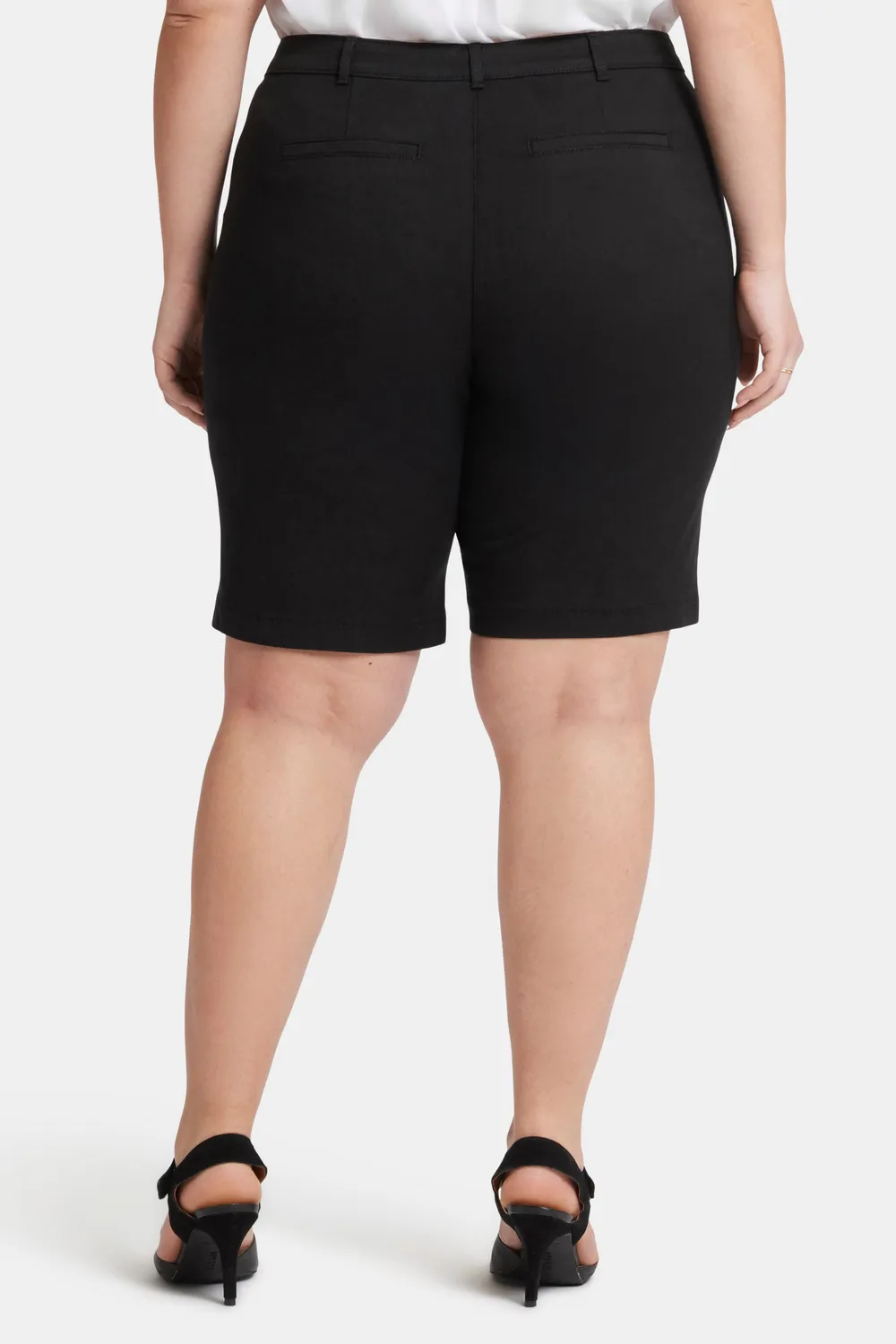 NYDJ Bermuda Shorts Plus Size Twill Shorts Schwarz