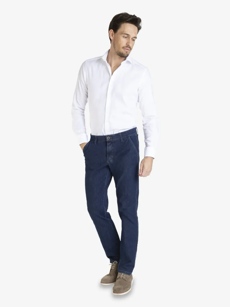Club of Comfort Garvey 7054 Chino jeansblau Bi-Stretch