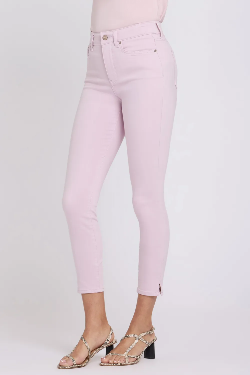 NYDJ Ami Skinny Ankle Jeans Light Lilac Stretch