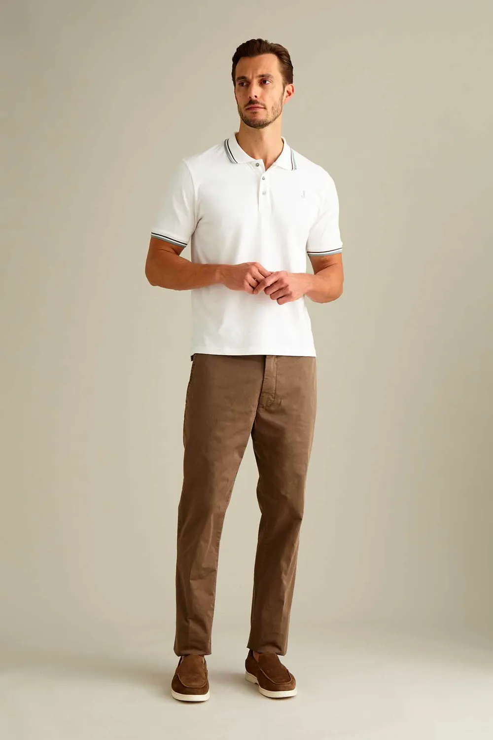 Jeckerson Jack Chino Herren hellbraun Slim Fit