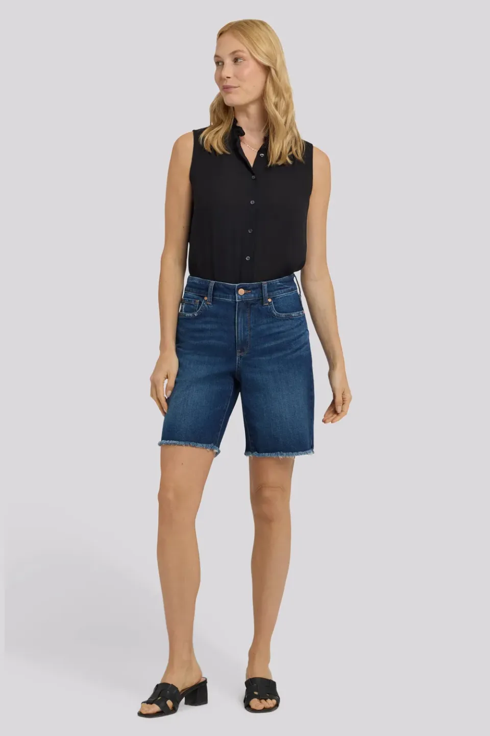 NYDJ Erin Shorts Denim Sunset Villa High Rise