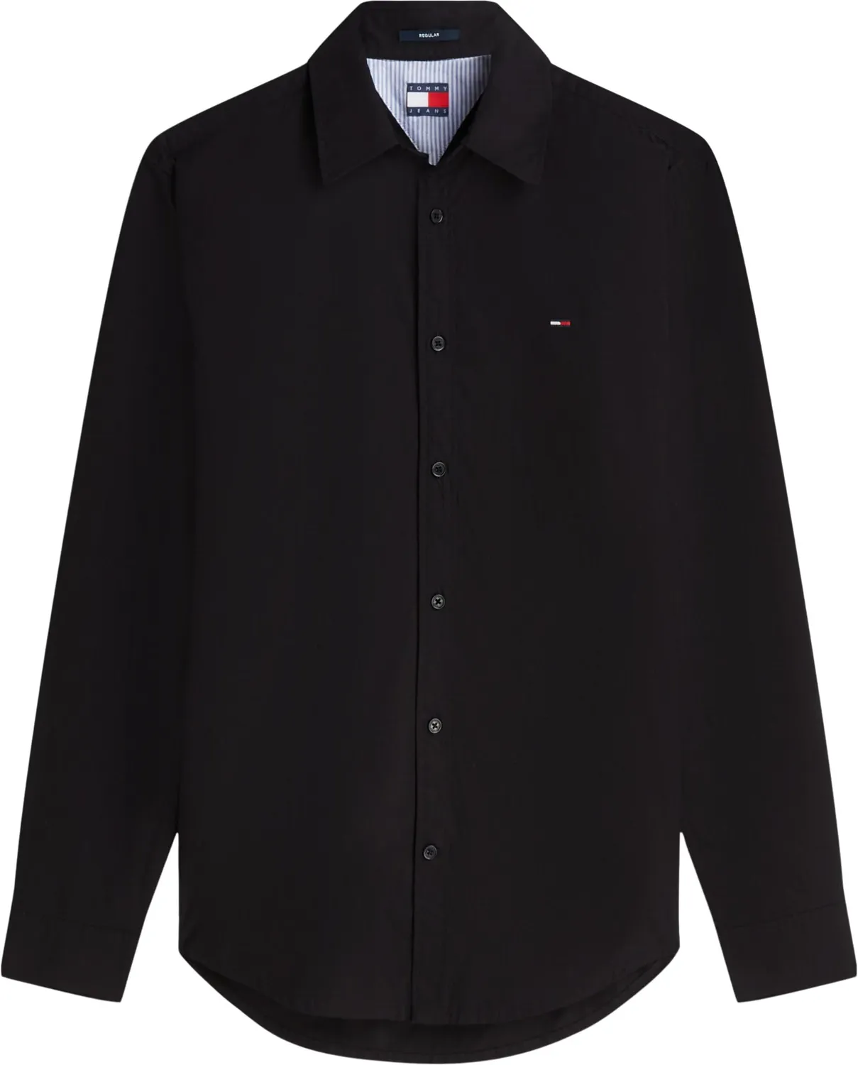 Tommy Jeans TJM DM0DM22026 Poplin-Hemd L Sweet Blue Langarm