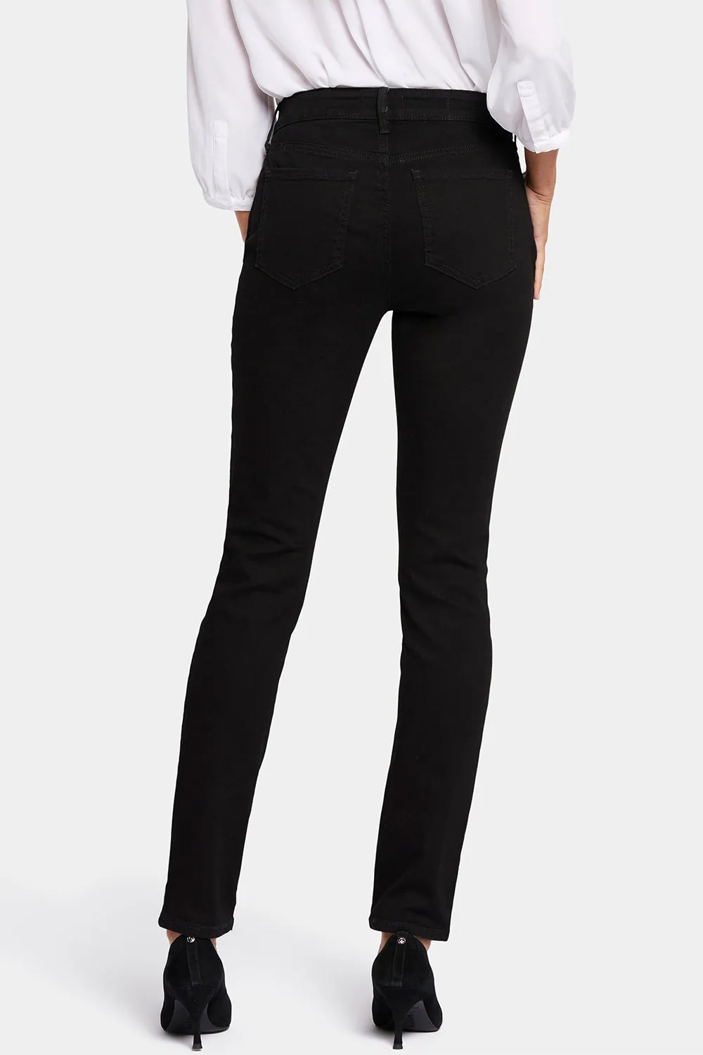 NYDJ Alina Skinny Jeans Black Damen Skinny Schwarz Figurformend