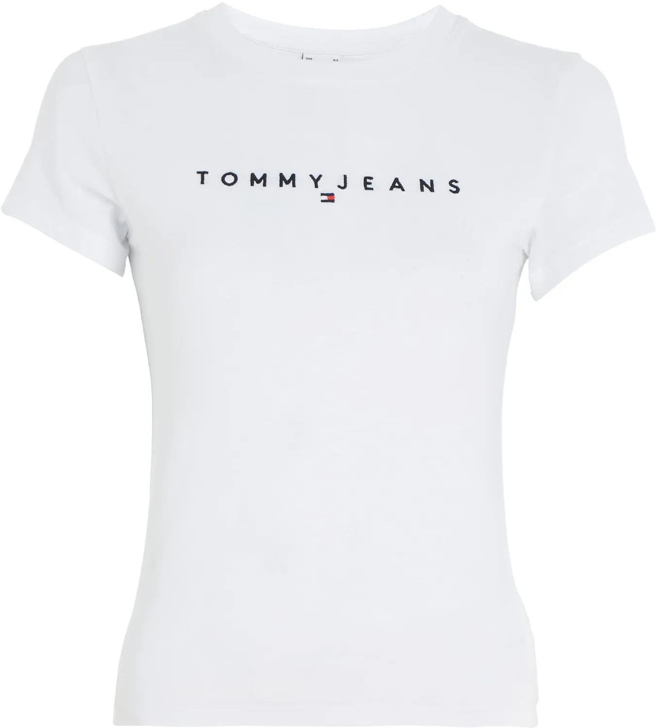 Tommy Jeans Linear Slim Tee T-Shirt Weiß 1XL Damen