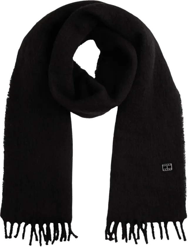 Tommy Jeans Heritage Solid Schal Damen Schwarz weich
