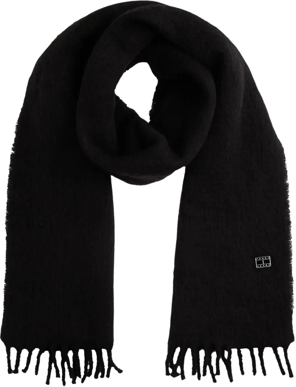 Tommy Jeans Heritage Solid Schal Damen Schwarz weich