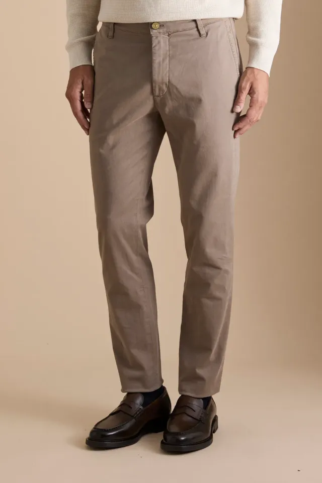 Jeckerson Jack Slim Fit Chinohose Beige Baumwolle