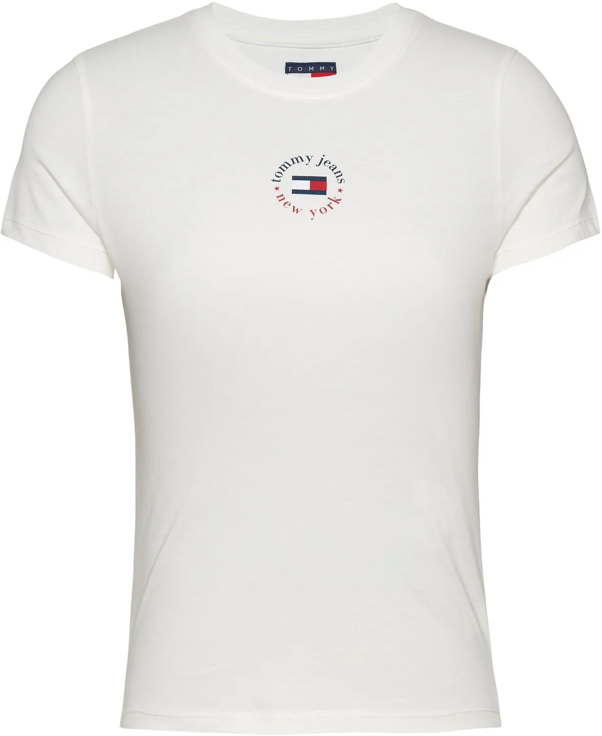 Tommy Jeans Essential Logo Tee Slim Fit Ecru