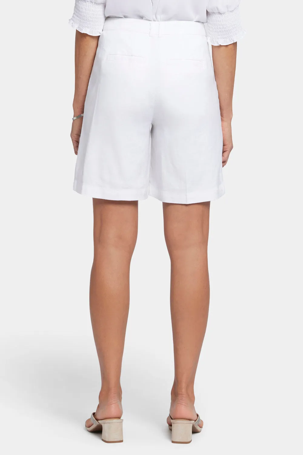 NYDJ Relaxed Shorts Optic White Leinen