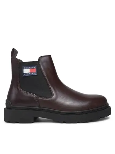 Tommy Jeans Chelsea Boot Herren Leder Gr. 42 Logo