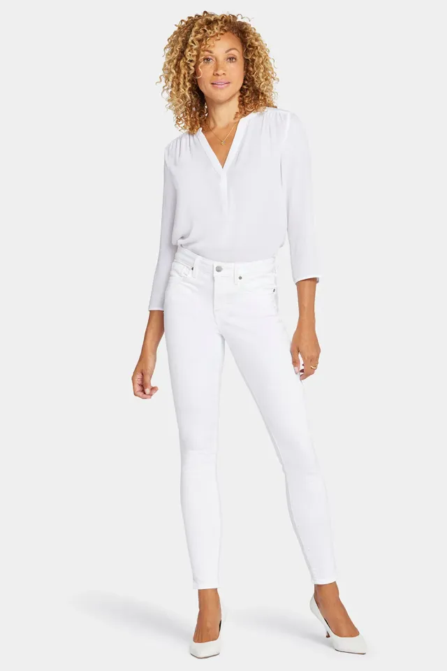 NYDJ Ami Skinny Jeans Optic White Petite