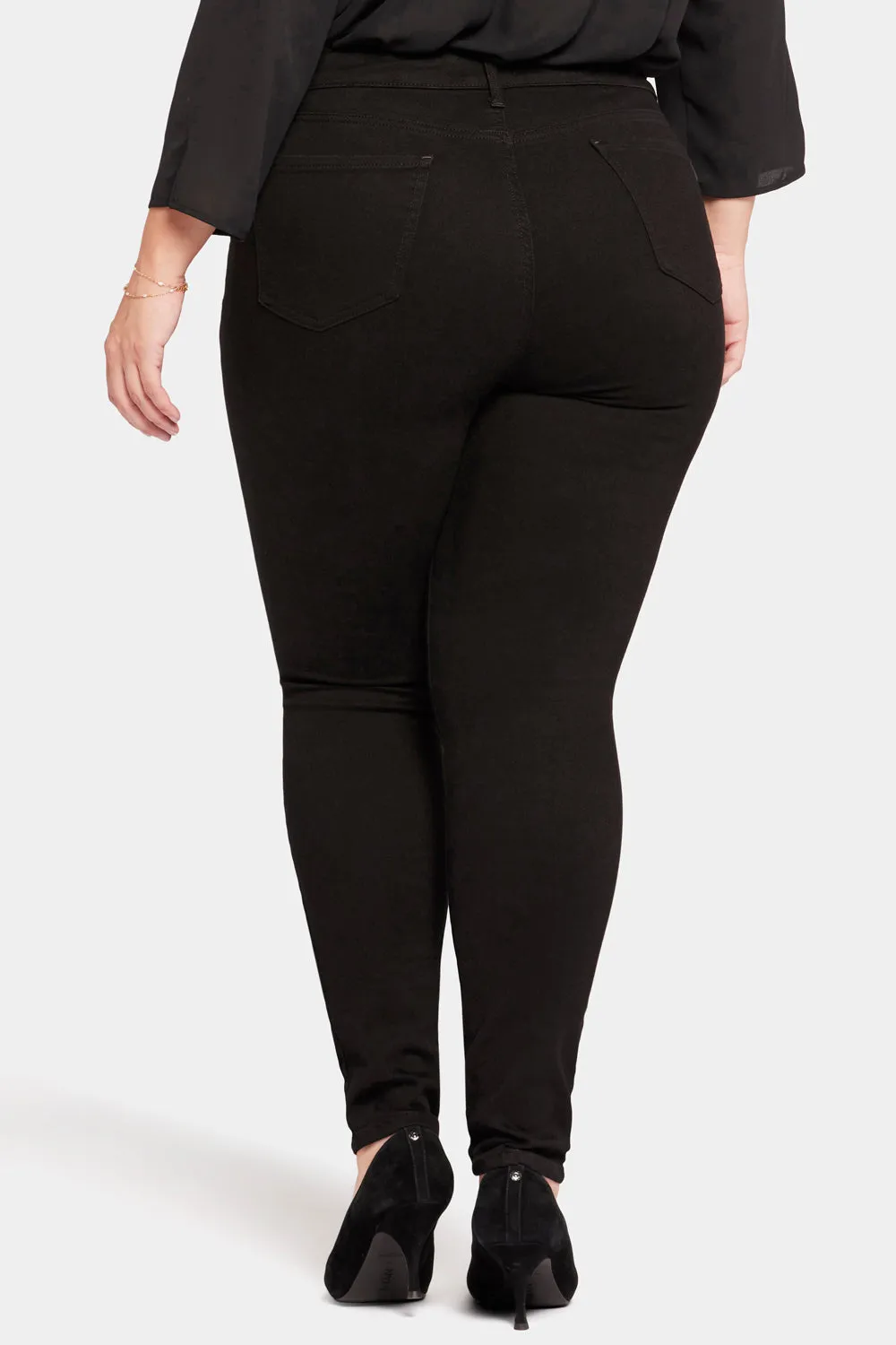 NYDJ Ami Skinny Jeans Plus Size Schwarz formend