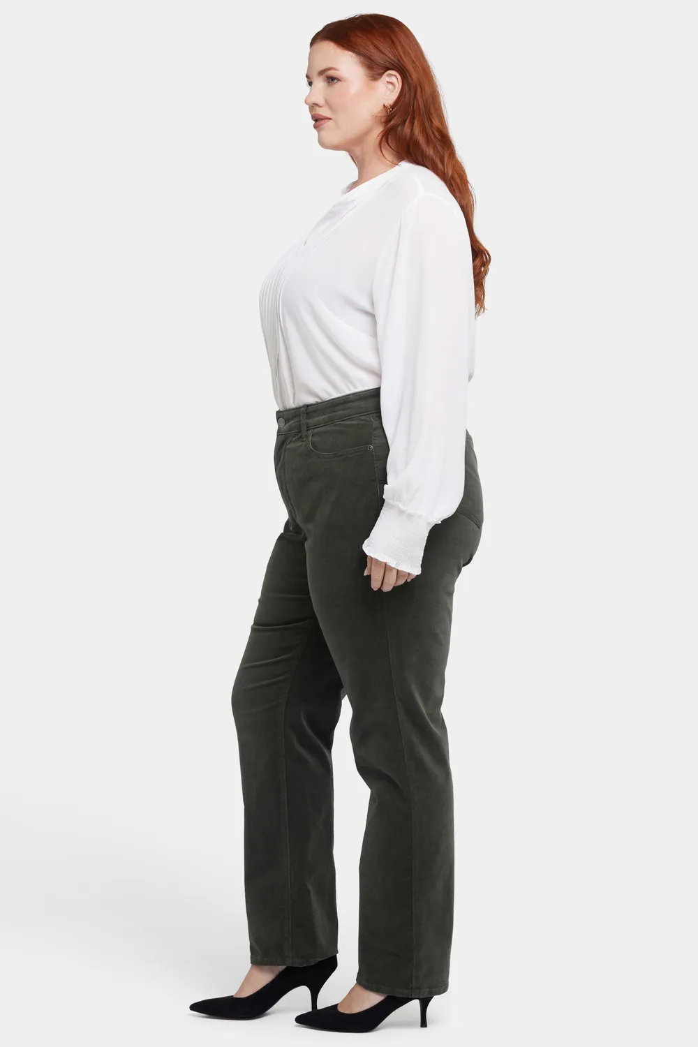 NYDJ Marilyn Straight Cordhose Vine Leaf Plus