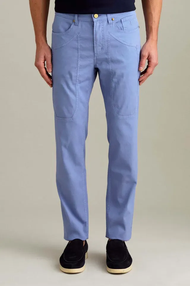 Jeckerson John Toppa Hose hellblau Stretch