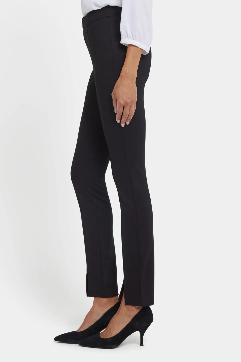 NYDJ Zelda Hose Schwarz Ponte Slim Pull-On