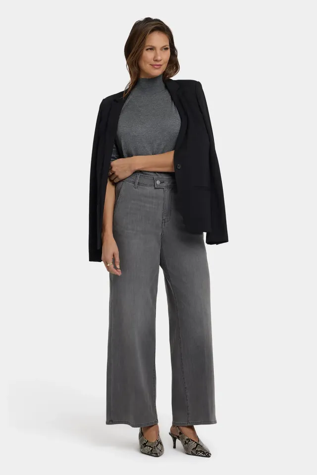 NYDJ Mona Wide Leg Trouser Jeans Chateau Shadow