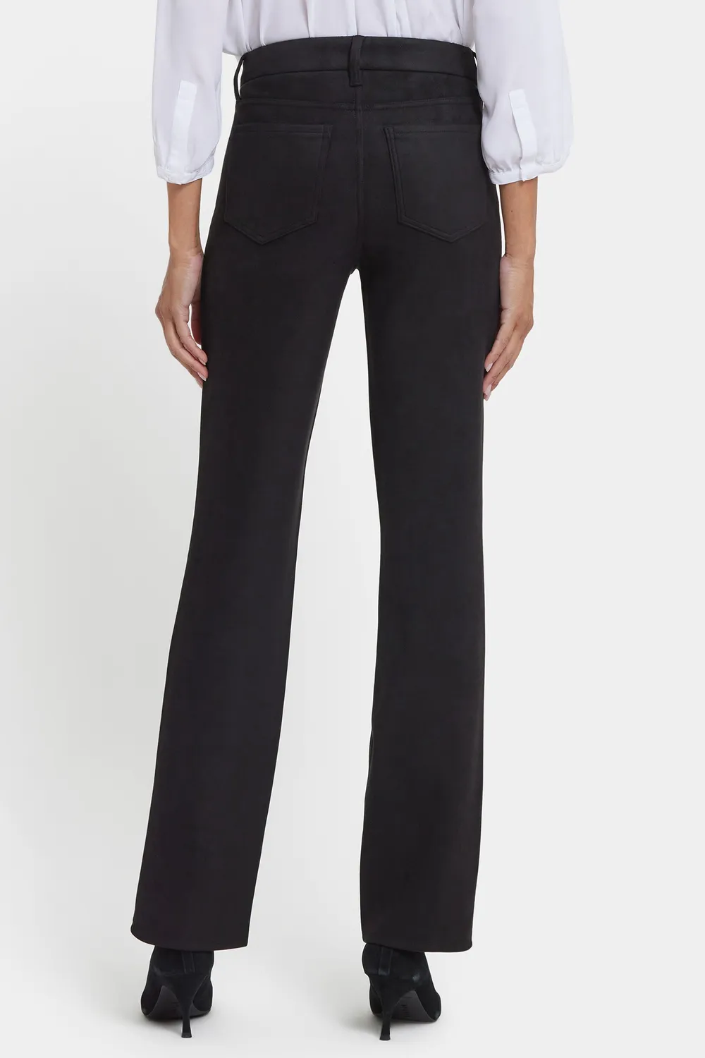 NYDJ Marilyn Straight Pants Hose Schwarz Petite