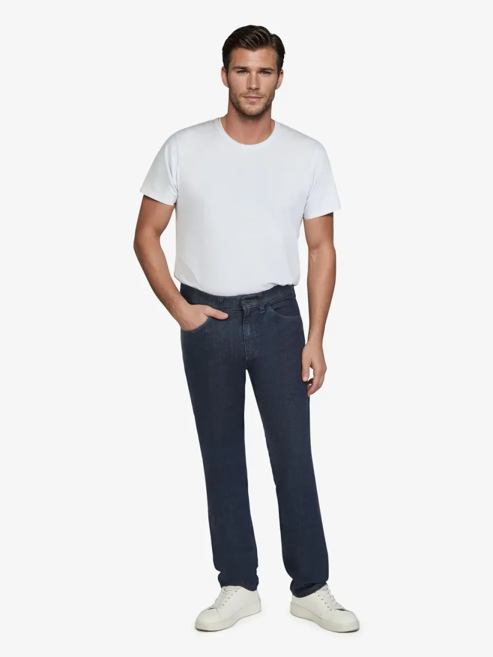 Club of Comfort Henry Z6516 Jeans Hose dunkelblau 6-Pocket