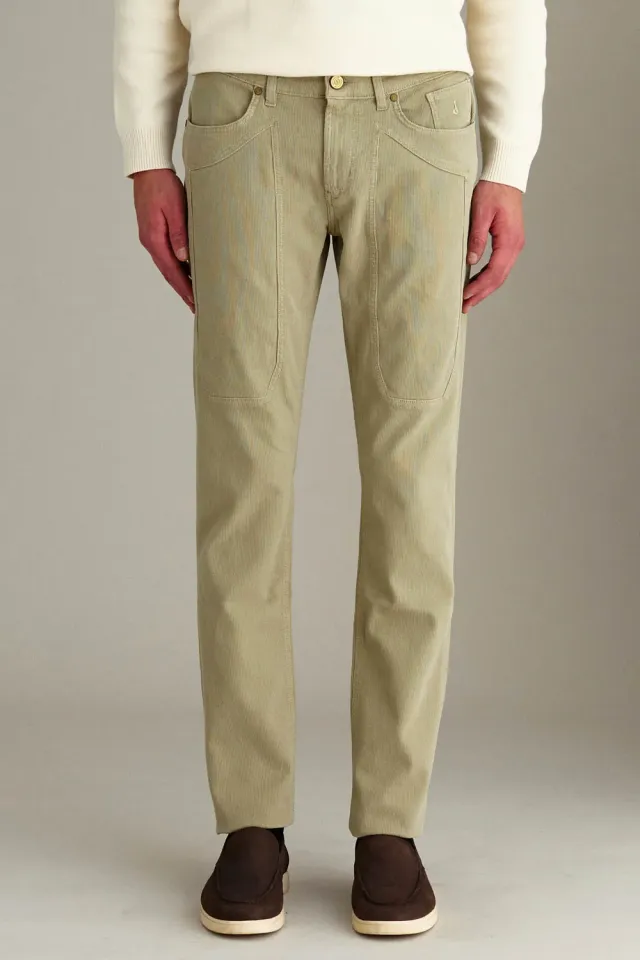 Jeckerson John Slim Fit Hose Sand Baumwolle