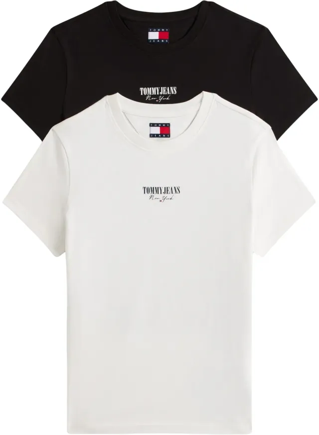 Tommy Jeans Essential Logo Tee T-Shirts 2er Pack