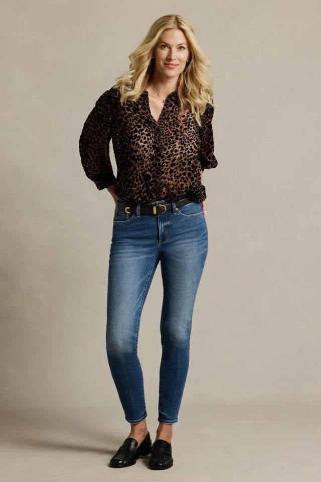 NYDJ Ami Skinny Jeans Anthurium blaue Skinny