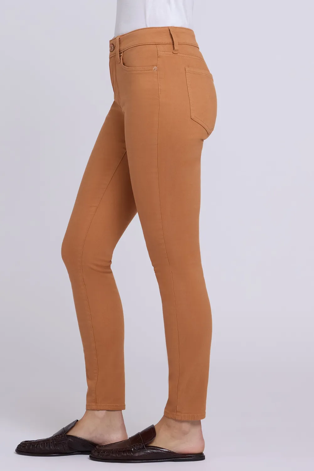 NYDJ Ami Skinny Petite Jeans Roasted Pecan Braun