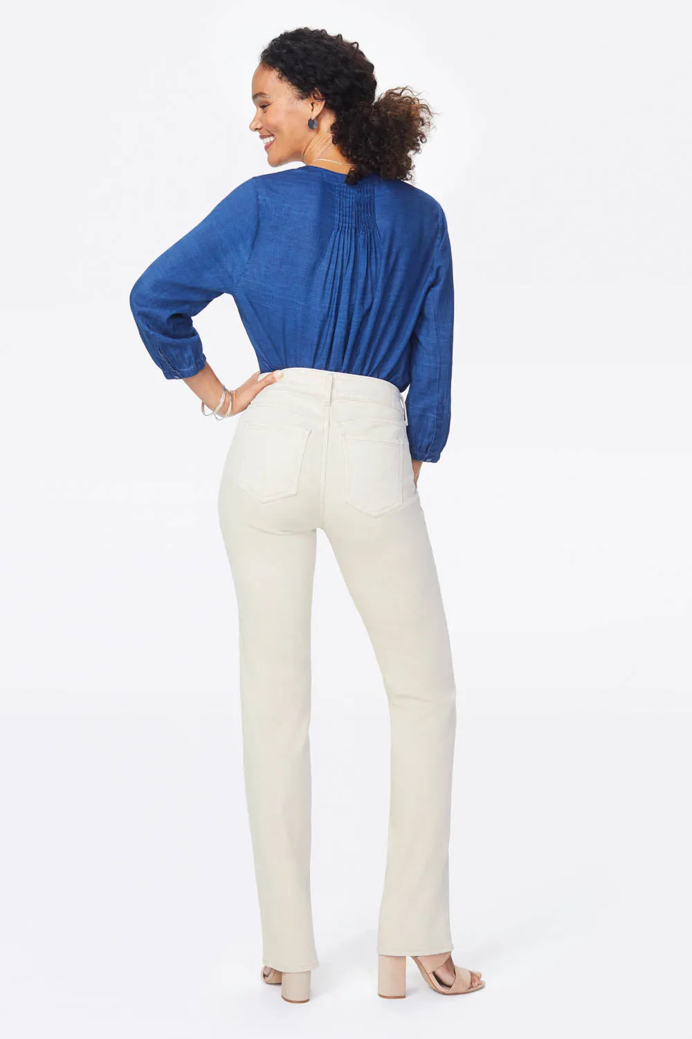 NYDJ Marilyn Straight Jeans Petite Feather formend