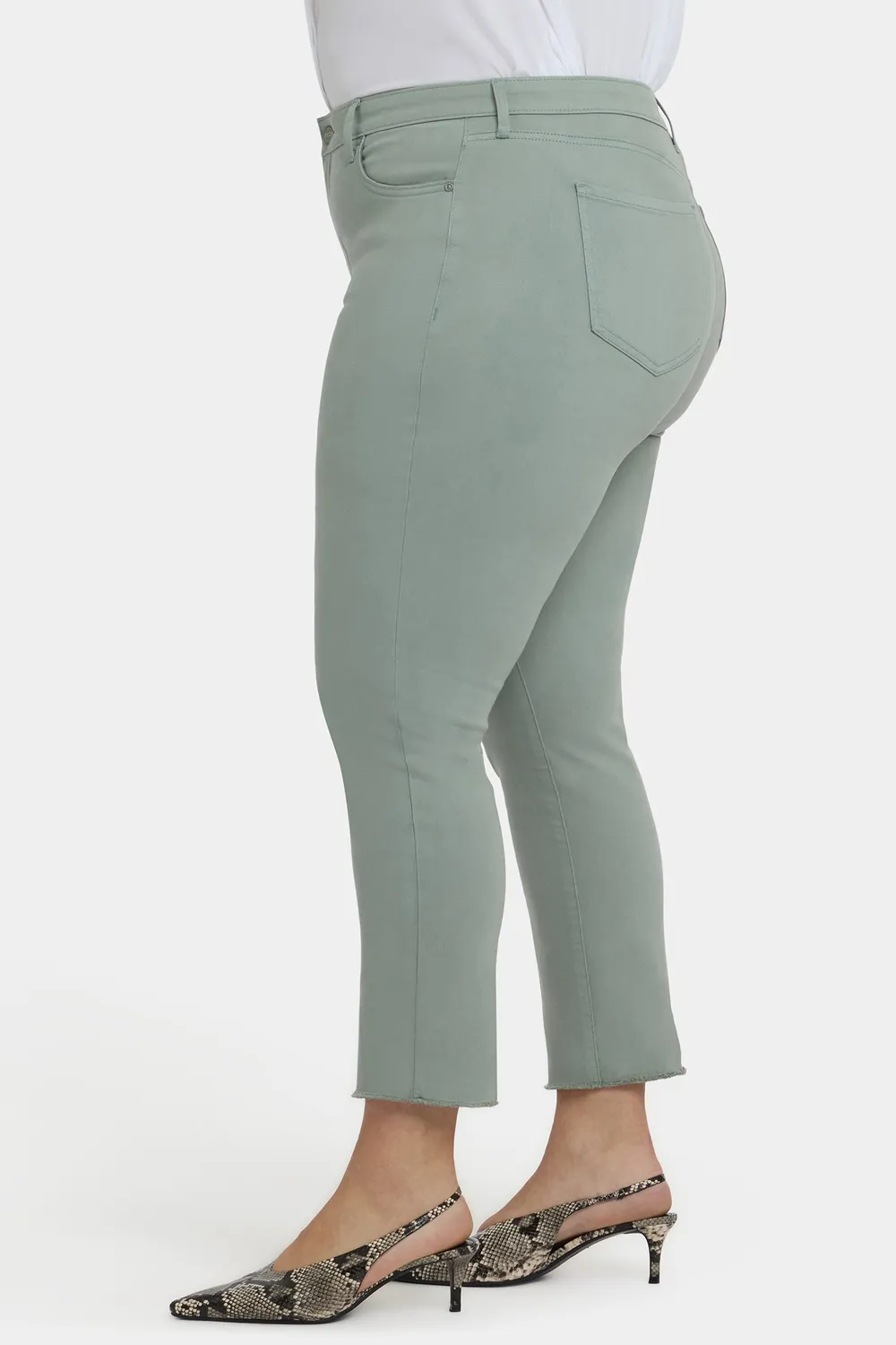 NYDJ Sheri Slim Plus Ankle Jeans Mistletoe Grün