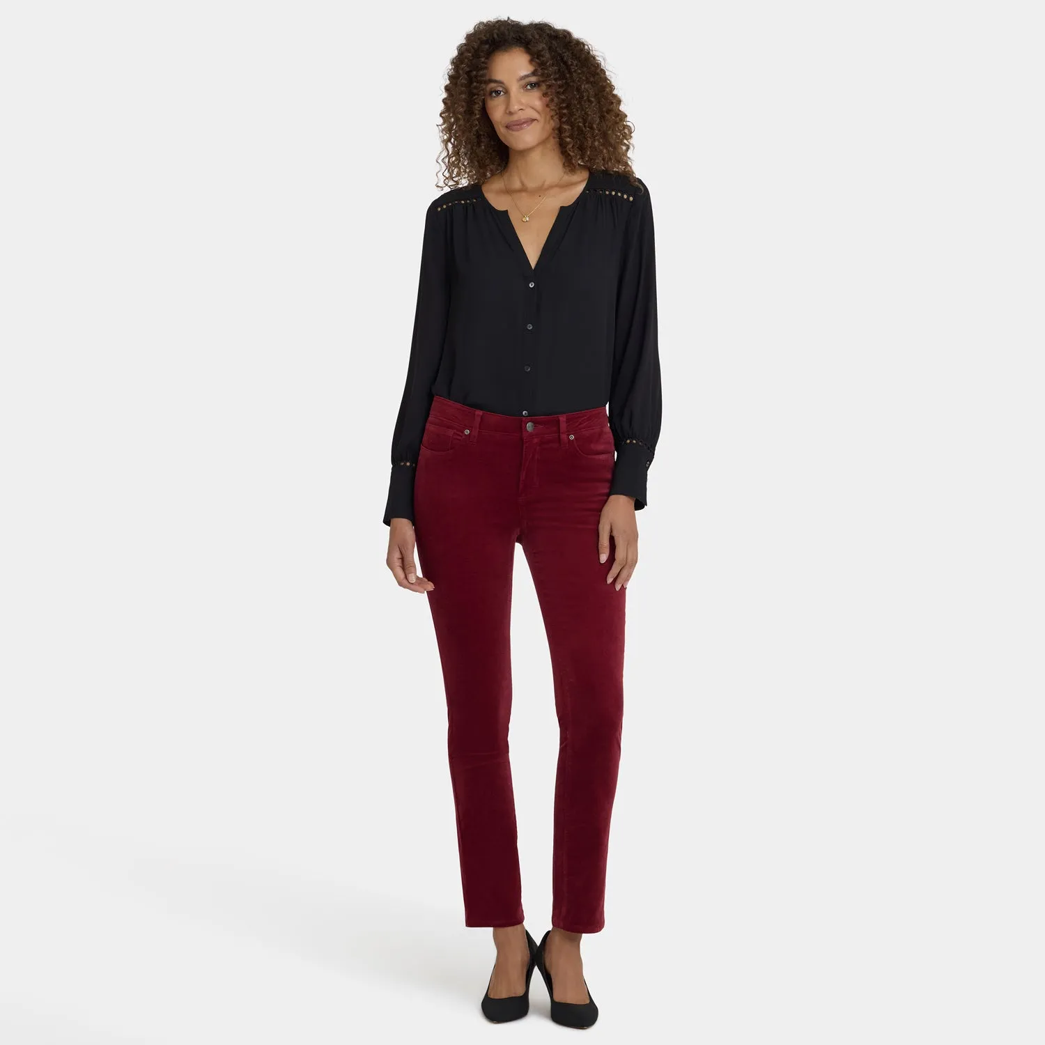 NYDJ Sheri Slim Pants Samthose Wild Currant
