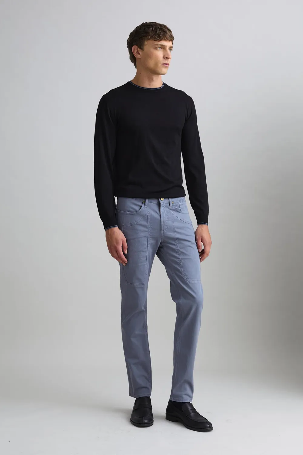 Jeckerson John Slim Fit Hose Grau Gabardine