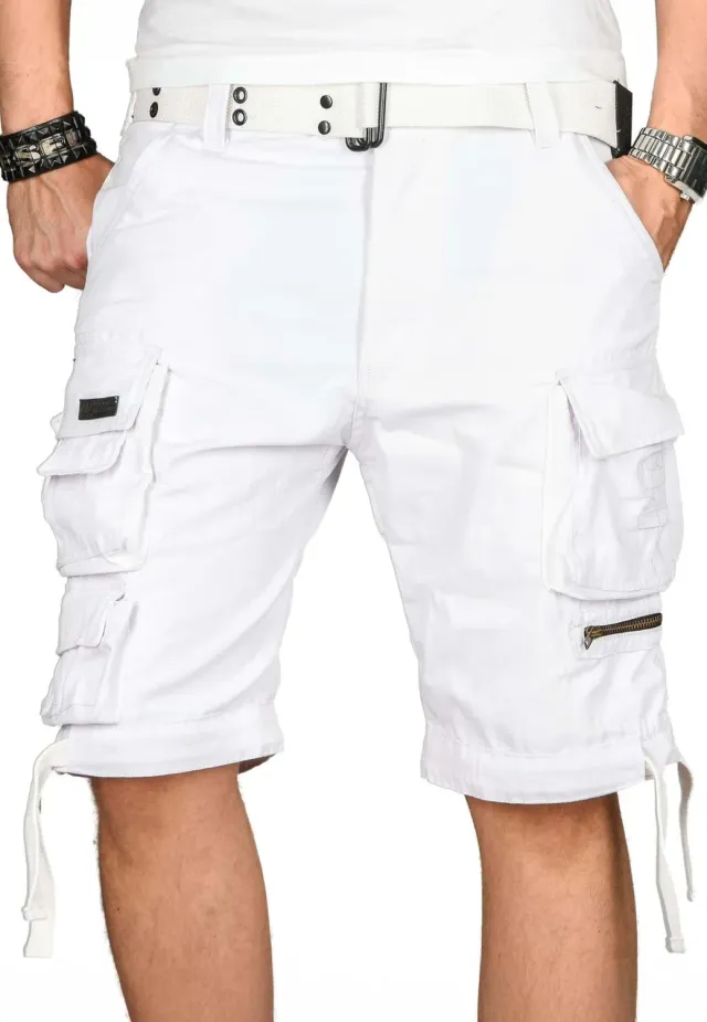 Alessandro Salvarini AS-079 Cargoshorts Baumwolle viele Taschen