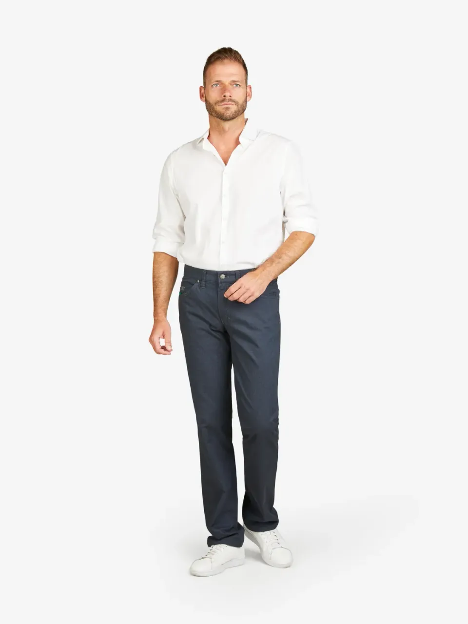 Club of Comfort Henry 6910 Hose dunkelblau Wool-Look