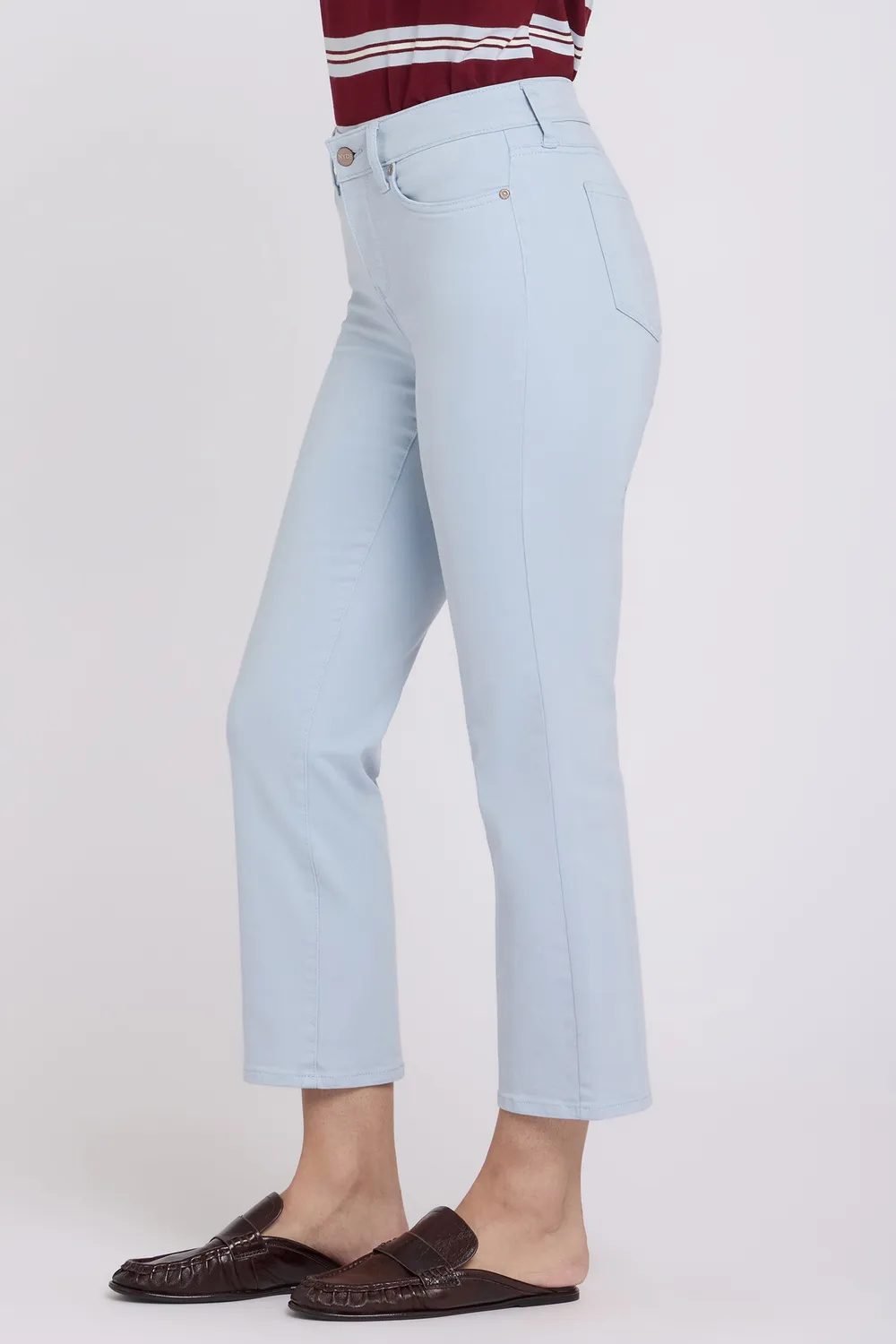 NYDJ Marilyn Straight Ankle Jeans Blue Clover Stretch