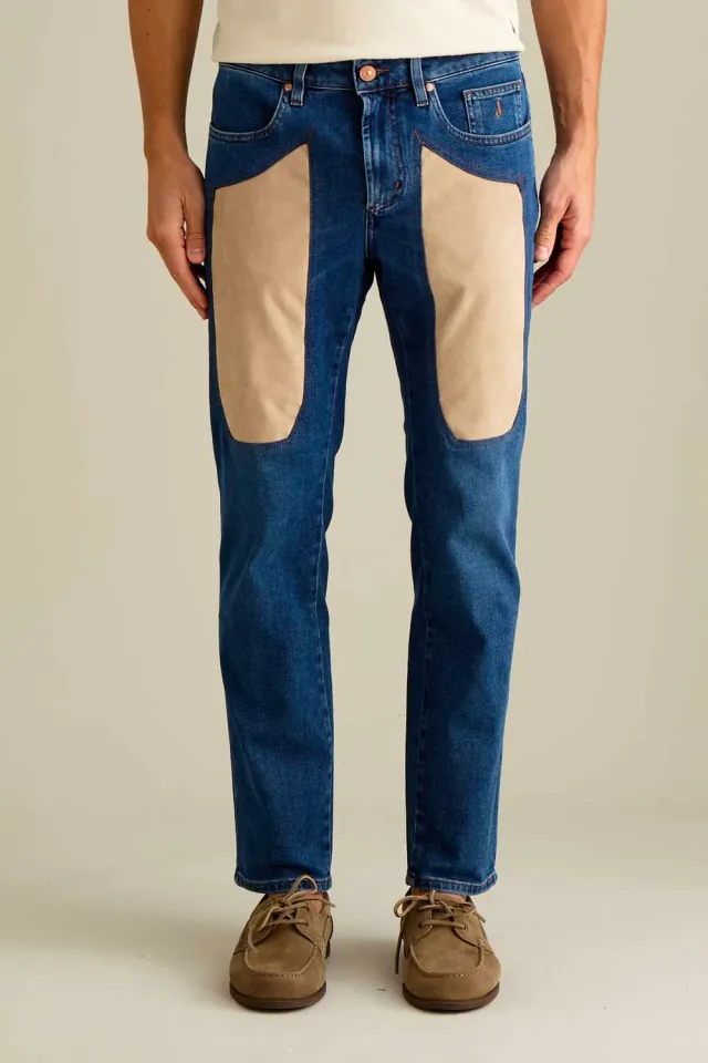 Jeckerson James Skinny Jeans Dunkelblau Alcantara