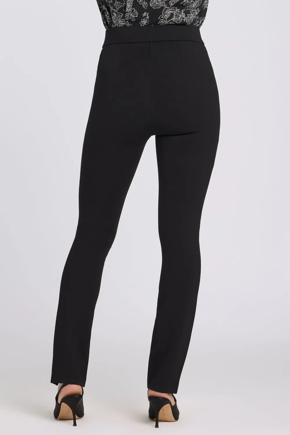 NYDJ Zelda Pull-On Pants Schwarz Ponte Slim