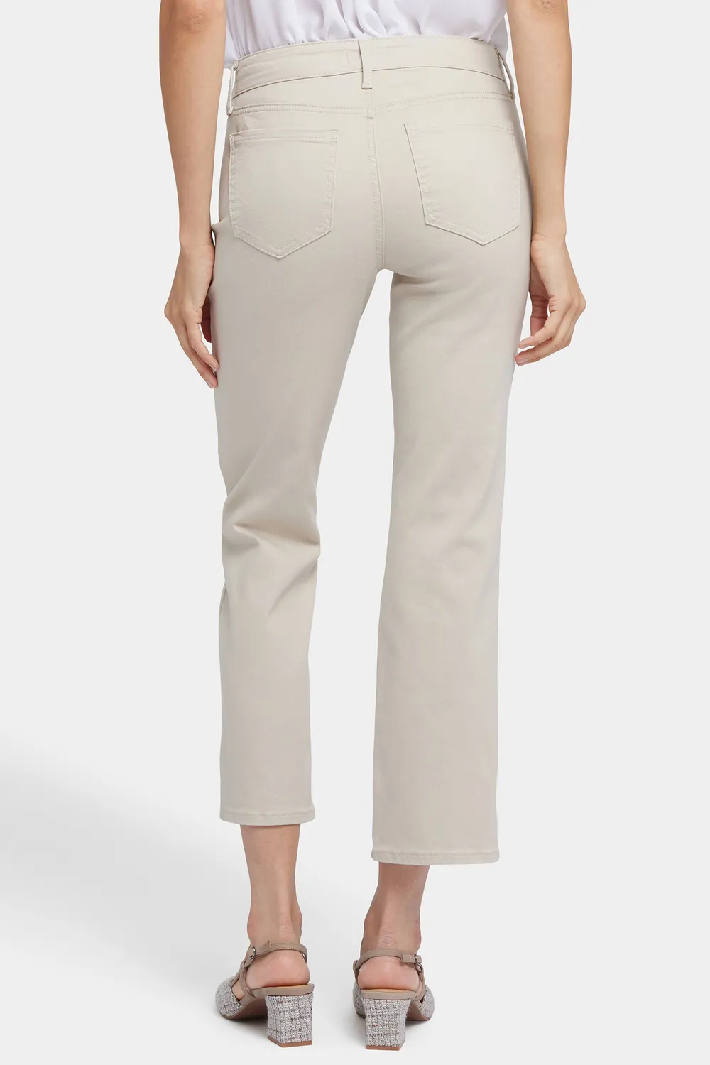 NYDJ Marilyn Straight Ankle Jeans Feather beige