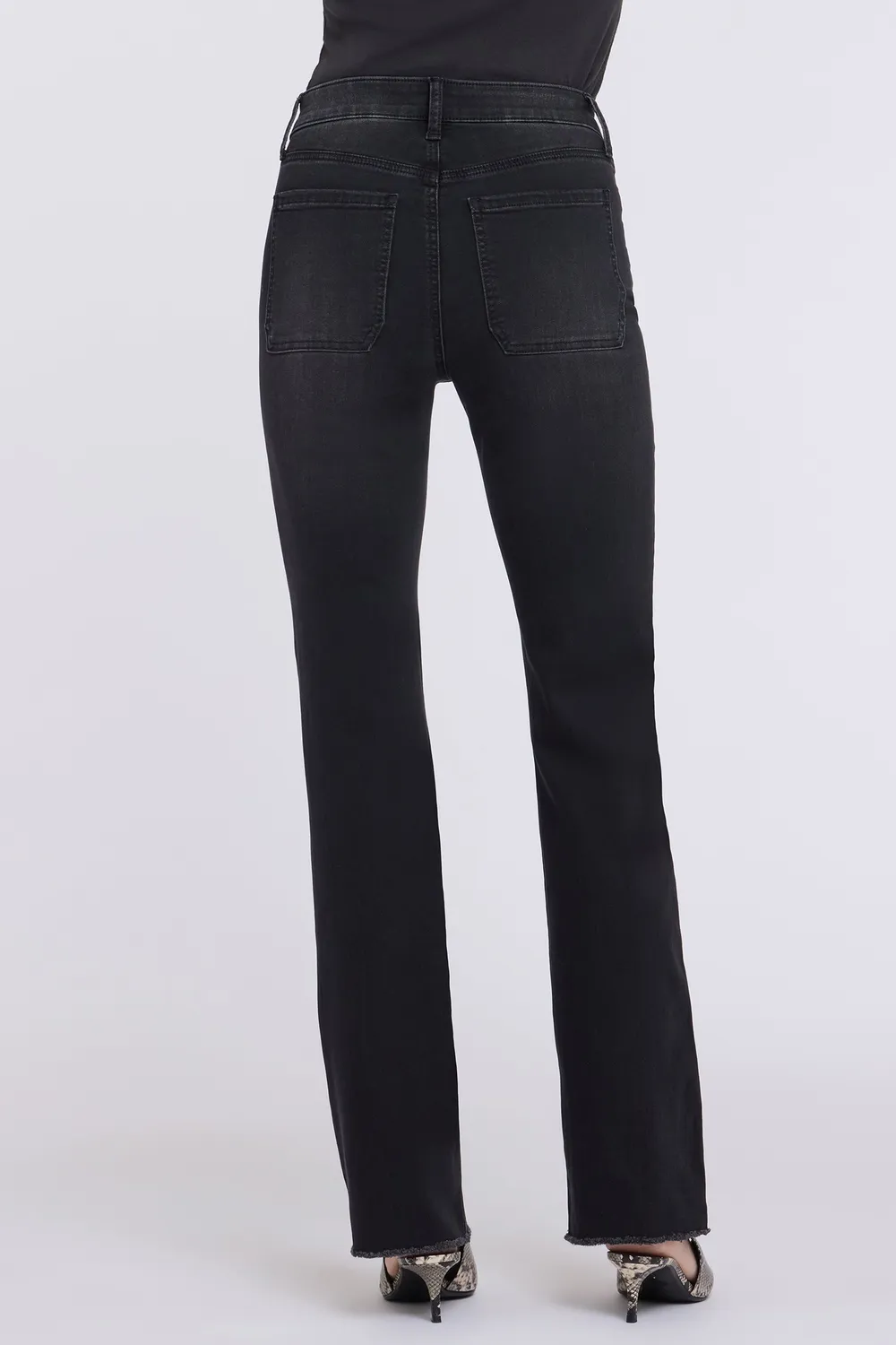 NYDJ Barbara Bootcut Jeans Helleborus High Rise schwarz