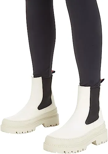 Tommy Jeans TJW Chelsea Foxing Boot Stiefel Schwarz